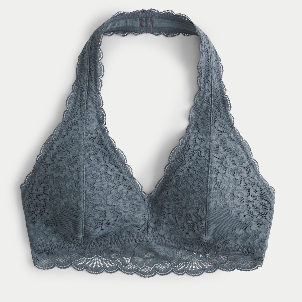 GILLY HICKS LACE HALTER BRALETTE